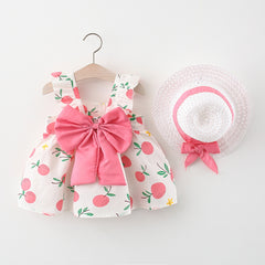 Summer New Princess Strap Dress Cotton Skirt